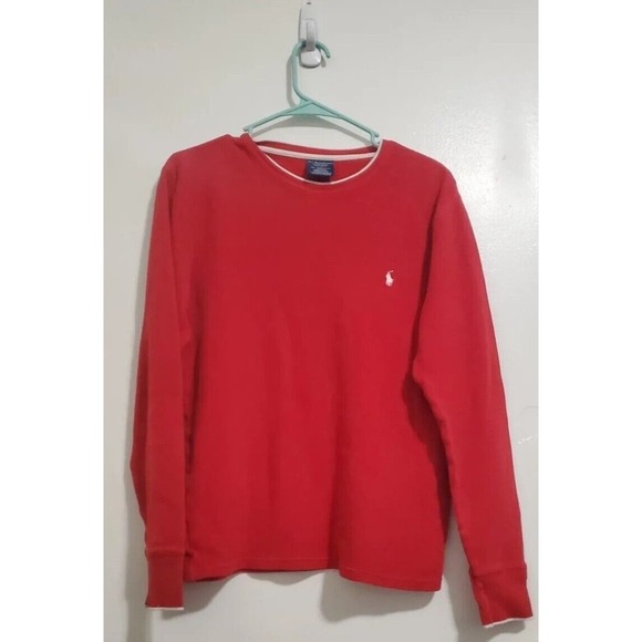 Polo Ralph Lauren Other - Polo Ralph Lauren Men's Red Sleepwear Thermal Shirt Size S Small Hole(see Photo)